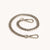 Metal Chain Shoulder Strap Brushed Silver