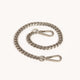 Metal Chain Shoulder Strap Brushed Silver