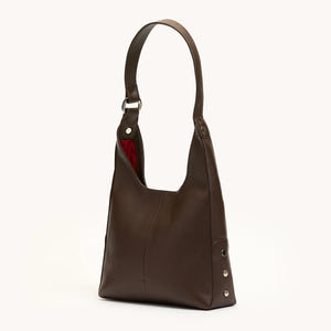 Tim Medium Espresso Pebble Silver