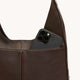 Tim Medium Espresso Pebble Silver