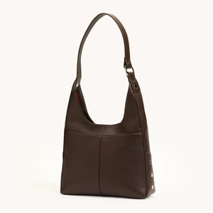 Tim Medium Espresso Pebble Silver