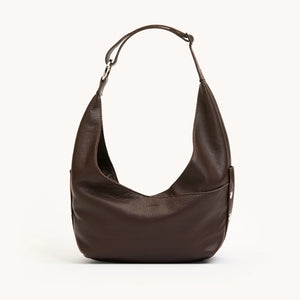 Tom Zip Medium Espresso Pebble Silver