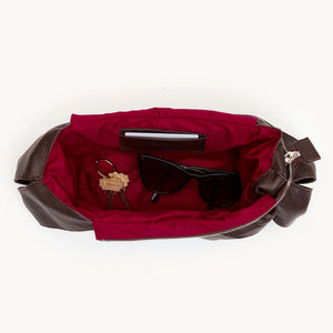 Tom Zip Medium Espresso Pebble Silver