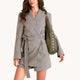 Tom Zip Olive Brushed Gold