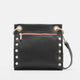 Tony Medium Black Brushed Gold Red Zip