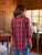 Eileen Italian Flannel Red Navy Plaid