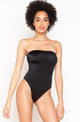 Second Skin Strapless Bodysuit in Black