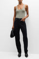 90's Pinch Waist High Rise Straight in Crushed