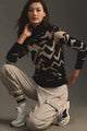 Boyd Merino Turtleneck Knit Mono Abstract Mountain