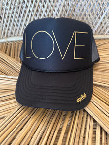 Love Hat Black Gold