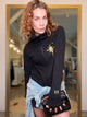 Alaska Crest Superfluous Hoodie Black Gold