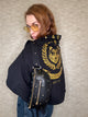 Alaska Crest Superfluous Hoodie Black Gold