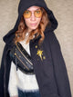 Alaska Crest Superfluous Hoodie Black Gold