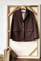 Atelier Blazer in Chestnut Wool Tweed