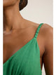Janet Button Up Dress in Emerald