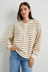 Joan Sweatshirt in Carmel Stripe