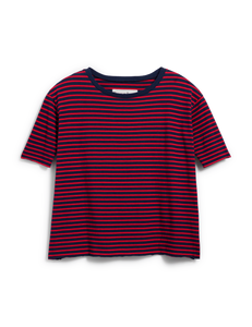 Josephine French Tee in Red and Navy French Stripe