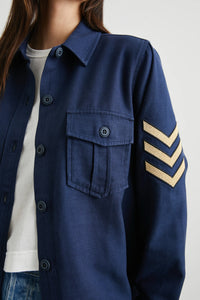 Loren Shirt Jacket in Navy
