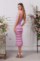 The Lotus Dress in Mauve Mist