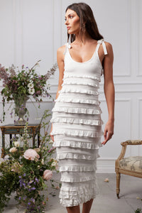 The Lotus Dress in White