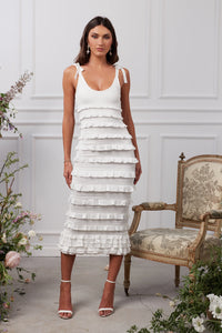 The Lotus Dress in White