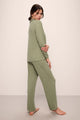 Gisele Rib Long Sleeve Pajamas in Tea