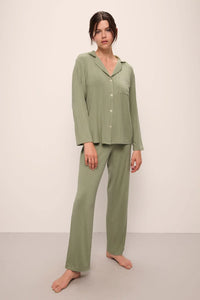 Gisele Rib Long Sleeve Pajamas in Tea