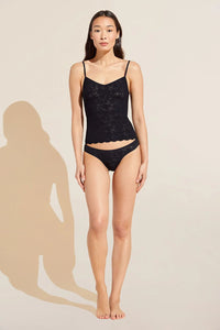 Soft Stretch Recycled Lace Cami in Black