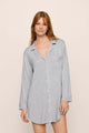 Gisele Sleep Shirt Heather Grey Sorbet Pink