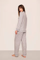 Gisele Printed Long PJ Geo-Sphere Gray