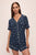 Gisele Printed TENCEL™ Modal Relaxed Short PJ Set in Woodland Pine Navy/Ivory