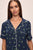 Gisele Printed TENCEL™ Modal Relaxed Short PJ Set in Woodland Pine Navy/Ivory