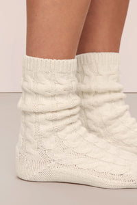 Cozy Socks in Ivory