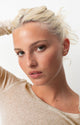 Massachusetts Round Neck Long Sleeve in Melange Cream