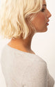 Massachusetts Round Neck Long Sleeve in Melange Cream