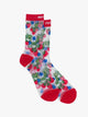 The Step Up Socks in Strawberry Sheer