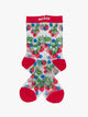 The Step Up Socks in Strawberry Sheer