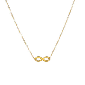 Modern Infinite Love Necklace Gold Dipped