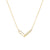 Modern Friends Forever Linked Necklace Gold Dipped