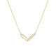 Modern Friends Forever Linked Necklace Gold Dipped