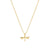 Modern You Make The World A Better Place Dragonfly Necklace Gold Dipped