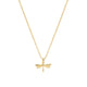 Modern You Make The World A Better Place Dragonfly Necklace Gold Dipped