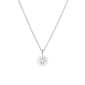 Accomplish Magnificent Things Starburst Necklace Sterling Silver