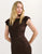 Moonlit Maxi Dress Espresso Jacquard
