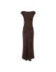Moonlit Maxi Dress Espresso Jacquard