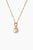 Gold Dipped Pearl Pendant Necklace