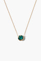 Emerald Green Crystal Pendant Necklace