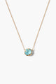 Turquoise Crystal Pendant Necklace