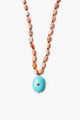 NG-15643LQ Stone Drop Necklace Turquoise