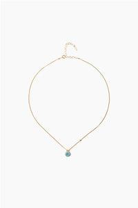 Turquoise Evil Eye Necklace With Champagne Diamond